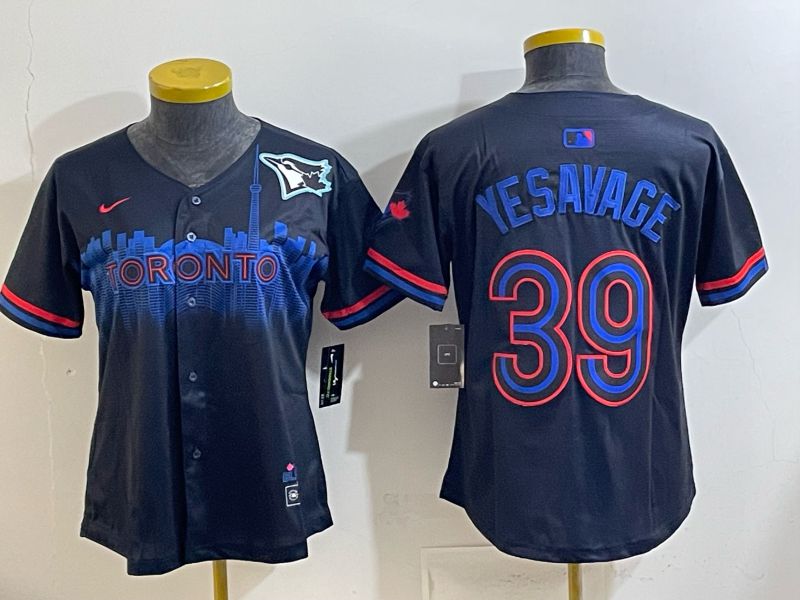 Women 2025 Nike Toronto Blue Jays #39 Yesavage Blue Game MLB Jersey 04->women mlb jersey->Women Jersey